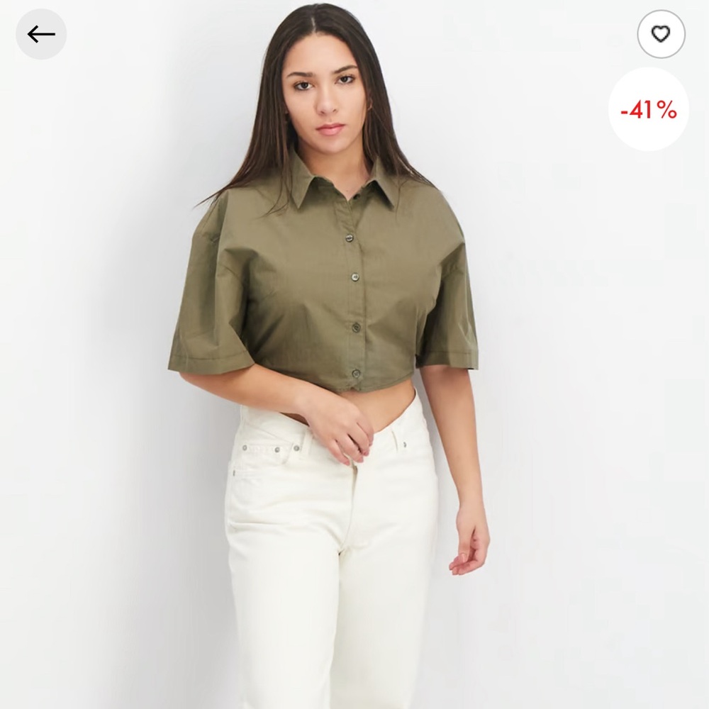 Topshop Jungle Crop Top